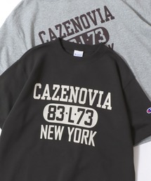 Champion/チャンピオン コットンUSA 裏毛 カレッジロゴプリント ワンポイント刺繍 半袖スウェット トレーナー/レディース メンズ