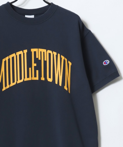 チャンピオン 七分袖スウェット ネイビー コットン M C3659 楽天市場】CHAMPION チャンピオン ロンT 七分袖 カレッジ