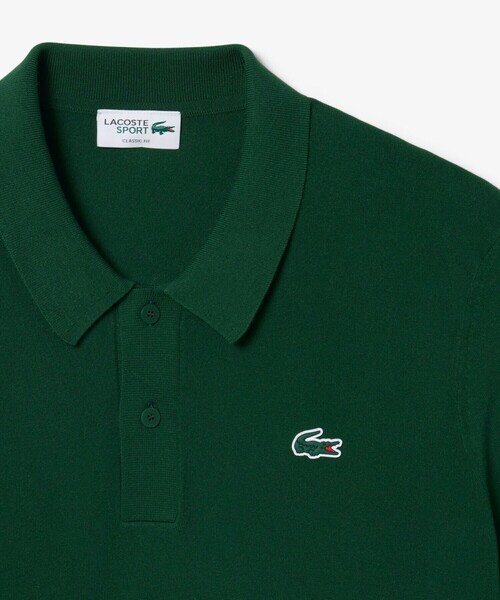 LACOSTE（ラコステ）の「レーヨン混 ワントーンゴルフポロニット（ポロシャツ・メンズ・ネイビー/アイボリー/オリーブ・4/3/5）」の19枚目の写真