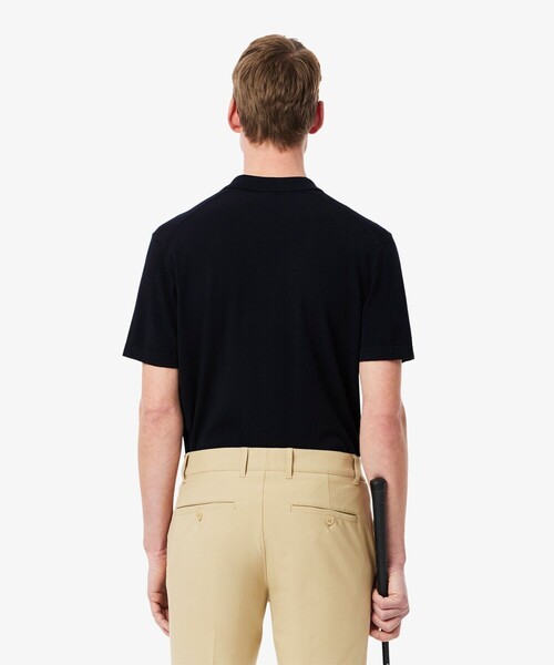 LACOSTE（ラコステ）の「レーヨン混 ワントーンゴルフポロニット（ポロシャツ・メンズ・ネイビー/アイボリー/オリーブ・4/3/5）」の17枚目の写真