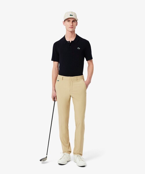 LACOSTE（ラコステ）の「レーヨン混 ワントーンゴルフポロニット（ポロシャツ・メンズ・ネイビー/アイボリー/オリーブ・4/3/5）」の14枚目の写真
