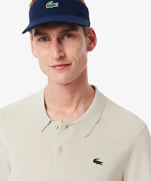 LACOSTE（ラコステ）の「レーヨン混 ワントーンゴルフポロニット（ポロシャツ・メンズ・ネイビー/アイボリー/オリーブ・4/3/5）」の13枚目の写真