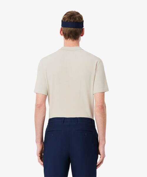 LACOSTE（ラコステ）の「レーヨン混 ワントーンゴルフポロニット（ポロシャツ・メンズ・ネイビー/アイボリー/オリーブ・4/3/5）」の12枚目の写真