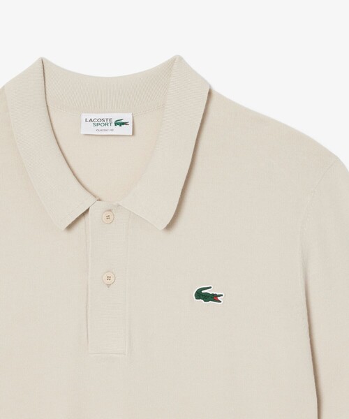 LACOSTE（ラコステ）の「レーヨン混 ワントーンゴルフポロニット（ポロシャツ・メンズ・ネイビー/アイボリー/オリーブ・4/3/5）」の10枚目の写真