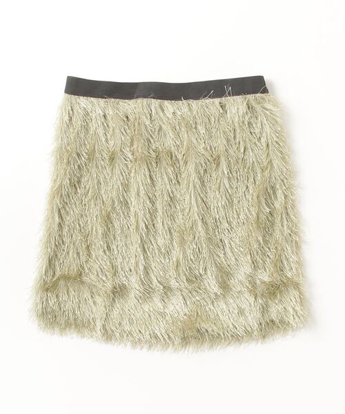 ROSE BUD(ローズバッド)の「(CREOLME)ラメフリンジミニスカート(スカート・レディース・グレー/ライトグリーン・ONE SIZE)」の14枚目の写真