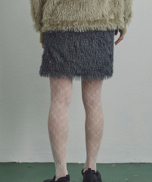 ROSE BUD(ローズバッド)の「(CREOLME)ラメフリンジミニスカート(スカート・レディース・グレー/ライトグリーン・ONE SIZE)」の20枚目の写真