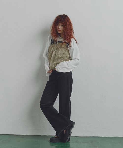 ROSE BUD(ローズバッド)の「(CREOLME)ラメフリンジミニスカート(スカート・レディース・グレー/ライトグリーン・ONE SIZE)」の11枚目の写真