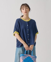 「KELEN / ケレン」 2WAY バイカラーニットトップス SARAH