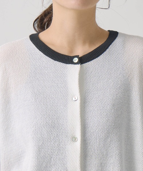 Kelen（ケレン）の「「KELEN / ケレン」 2WAY バイカラーニットトップス SARAH（Tシャツ/カットソー・レディース・ネイビー/ライム/ライトグレー・FREE）」の14枚目の写真