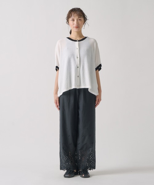 Kelen（ケレン）の「「KELEN / ケレン」 2WAY バイカラーニットトップス SARAH（Tシャツ/カットソー・レディース・ネイビー/ライム/ライトグレー・FREE）」の21枚目の写真