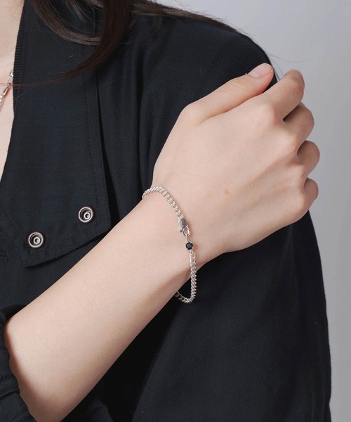 HERGO（ハーゴ）の「NP:HERGO ROUND CUT BRACELET SAPPHIRE SV-925（ブレスレット・メンズ・ブルー・S/M）」の2枚目の写真