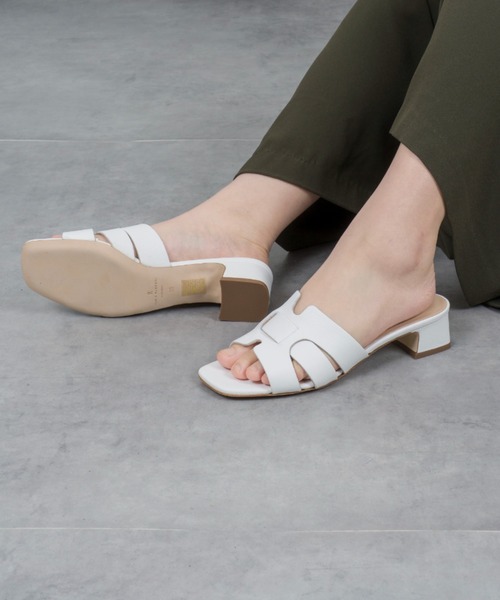 FABIO RUSCONI（ファビオルスコーニ）の「【FABIO RUSCONI/ファビオルスコーニ】ミュール サンダル 本革（サンダル・レディース・ブラック/ベージュ・36/37/38/39）」の18枚目の写真