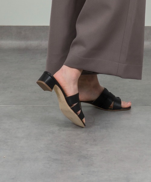 FABIO RUSCONI（ファビオルスコーニ）の「【FABIO RUSCONI/ファビオルスコーニ】ミュール サンダル 本革（サンダル・レディース・ブラック/ベージュ・36/37/38/39）」の16枚目の写真