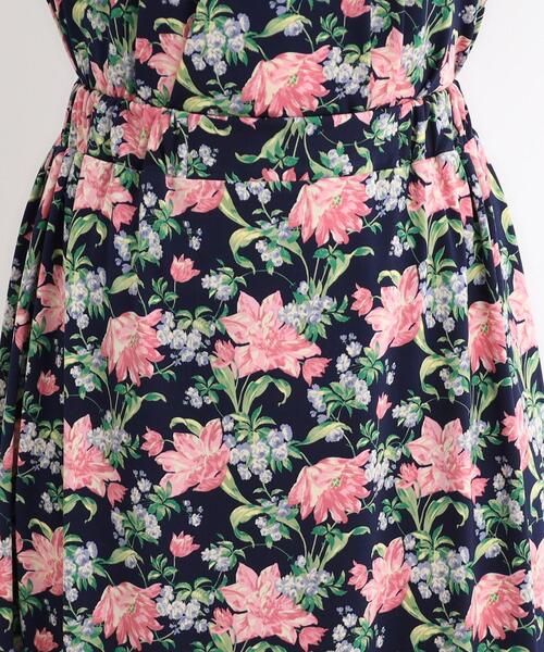 LAURA ASHLEY(ローラアシュレイ)の「【洗える/ジャージ素材/同柄アイテムあり】シャーボーン柄スカート(スカート・レディース・ネイビー系/パープル系5・38/40)」の7枚目の写真