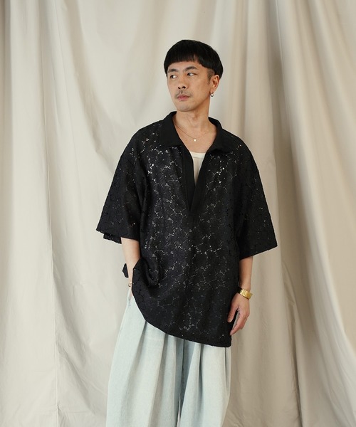 ✨希少✨ラッセルノ ✨ポロシャツ ✨サイズ5✨ Limue ポロシャツ ポロ ラッセルメッシュポロカットソー