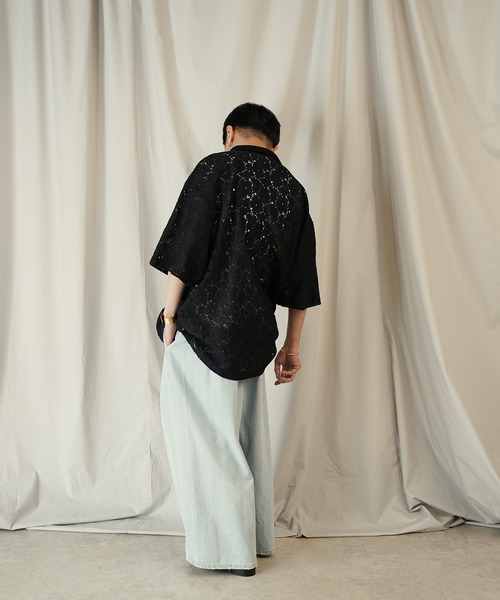 Aphlotus（アプロタス）の「コードラッセルレース スキッパーポロシャツ（ポロシャツ・メンズ・オリーブ/ブラック・MEDIUM/SMALL/LARGE）」の7枚目の写真