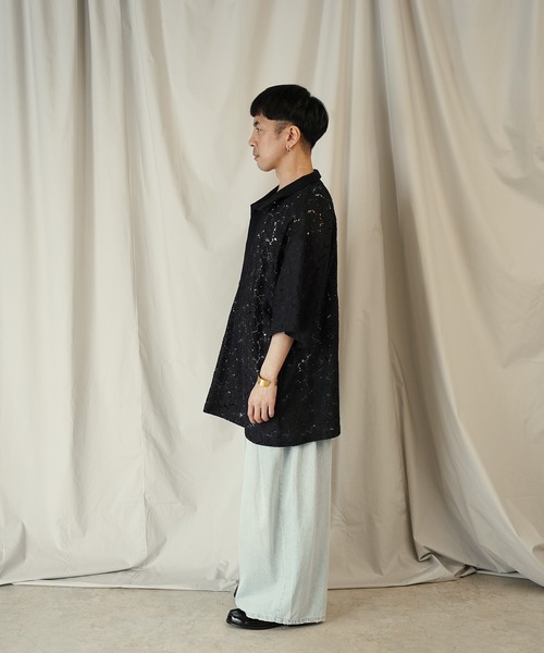 Aphlotus（アプロタス）の「コードラッセルレース スキッパーポロシャツ（ポロシャツ・メンズ・オリーブ/ブラック・MEDIUM/SMALL/LARGE）」の9枚目の写真