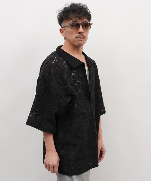 Aphlotus（アプロタス）の「コードラッセルレース スキッパーポロシャツ（ポロシャツ・メンズ・オリーブ/ブラック・MEDIUM/SMALL/LARGE）」の20枚目の写真