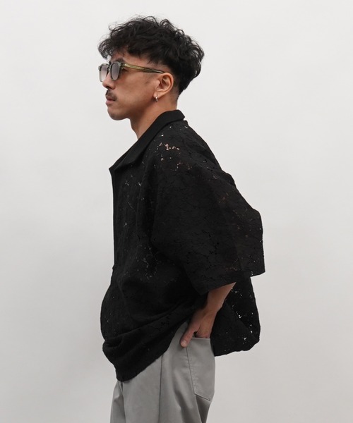 Aphlotus（アプロタス）の「コードラッセルレース スキッパーポロシャツ（ポロシャツ・メンズ・オリーブ/ブラック・MEDIUM/SMALL/LARGE）」の17枚目の写真