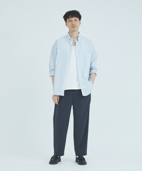 JOURNAL STANDARD（ジャーナルスタンダード）の「”吸水速乾 / 通気性” EVALET ストレッチ 1タックパンツ / セットアップ対応（スラックス・メンズ・ネイビー/ブラック系その他/チョコ・SMALL/MEDIUM/LARGE）」の12枚目の写真