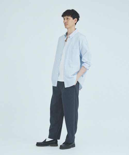 JOURNAL STANDARD（ジャーナルスタンダード）の「”吸水速乾 / 通気性” EVALET ストレッチ 1タックパンツ / セットアップ対応（スラックス・メンズ・ネイビー/ブラック系その他/チョコ・SMALL/MEDIUM/LARGE）」の13枚目の写真