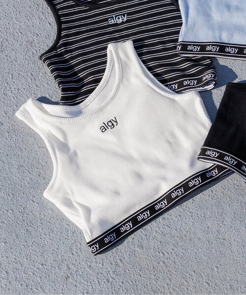algy(アルジー)の「ロゴゴムタンタケリブタンク(タンクトップ・キッズ・その他2/ブラック/サックスブルー/オフホワイト・XX-SMALL/X-SMALL/SMALL/MEDIUM)」の2枚目の写真