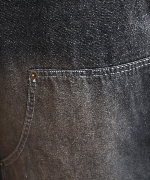 ８(eight)（エイト）の「ダブルニーショーツ（デニムパンツ・メンズ・キャメル/ブルー/ブラック・MEDIUM/LARGE）」の8枚目の写真