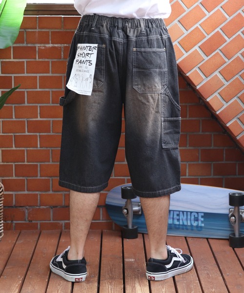 ８(eight)（エイト）の「ダブルニーショーツ（デニムパンツ・メンズ・キャメル/ブルー/ブラック・MEDIUM/LARGE）」の17枚目の写真