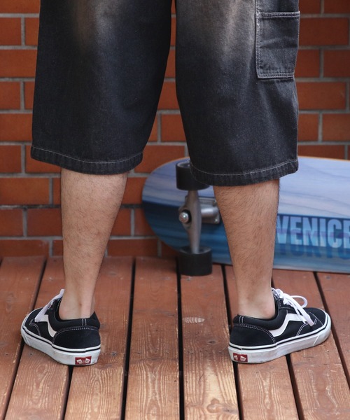 ８(eight)（エイト）の「ダブルニーショーツ（デニムパンツ・メンズ・キャメル/ブルー/ブラック・MEDIUM/LARGE）」の18枚目の写真