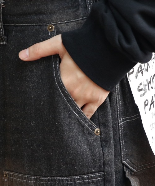 ８(eight)（エイト）の「ダブルニーショーツ（デニムパンツ・メンズ・キャメル/ブルー/ブラック・MEDIUM/LARGE）」の10枚目の写真