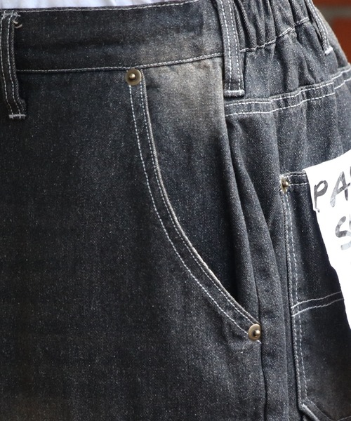 ８(eight)（エイト）の「ダブルニーショーツ（デニムパンツ・メンズ・キャメル/ブルー/ブラック・MEDIUM/LARGE）」の11枚目の写真