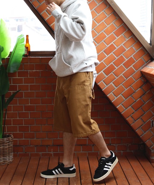 ８(eight)（エイト）の「ダブルニーショーツ（デニムパンツ・メンズ・キャメル/ブルー/ブラック・MEDIUM/LARGE）」の13枚目の写真