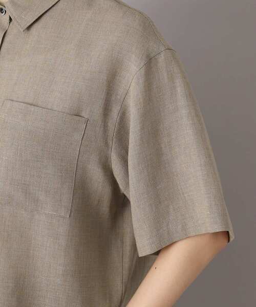 DRESSTERIOR(ドレステリア)の「【トレンド/清涼感】ハーフスリーブクロップドシャツ(シャツ/ブラウス・レディース・ナチュラル/ブラック・34/36/38)」の11枚目の写真