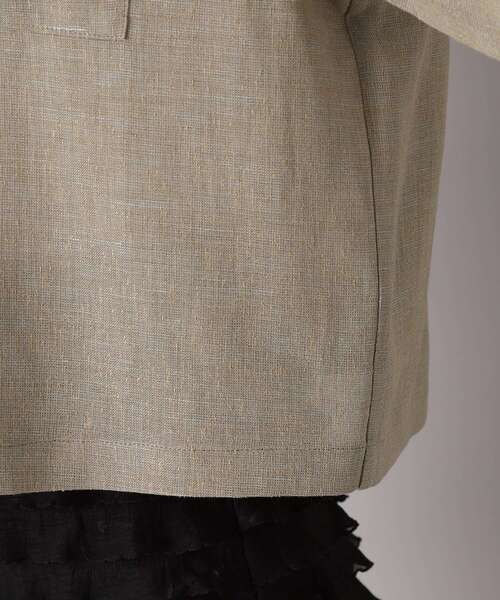 DRESSTERIOR(ドレステリア)の「【トレンド/清涼感】ハーフスリーブクロップドシャツ(シャツ/ブラウス・レディース・ナチュラル/ブラック・34/36/38)」の12枚目の写真