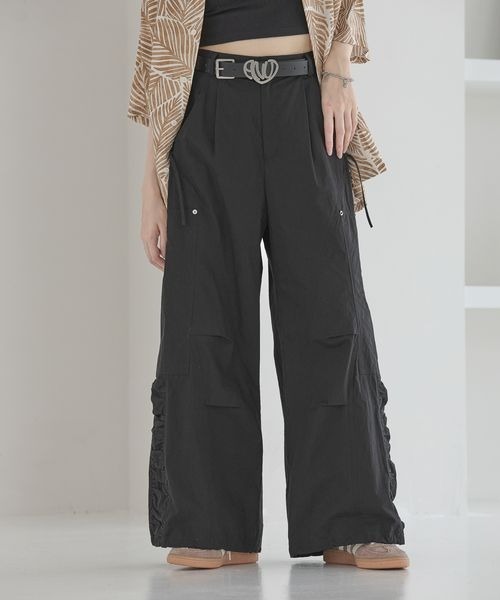 Anui（アニュイ）の「【UNISEX/3サイズ展開】ミリタリードロストパンツ（カーゴパンツ・レディース・チャコールグレー/カモフラージュ/ブラック・SMALL/MEDIUM/LARGE）」の6枚目の写真