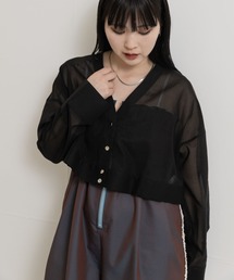 彩•*¨*♬様 スコットクラブ購入ロングカーディガン ミディウミソリッド MIDIUMISOLID｜ミディウミソリッドのカーディガン/ボレロ通販