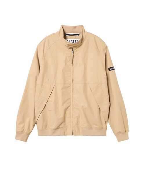 AIGLE（エーグル）の「速乾 UVカット ドライライトウェイト ジップブルゾン（ブルゾン・メンズ・ベージュ/ダークブルー・S/M/L）」の9枚目の写真