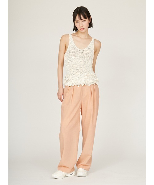 emmi(エミ)の「セミシアー2タックパンツ(その他パンツ・レディース・コーラルピンク/ブラウン/ブラック・0/1)」の17枚目の写真