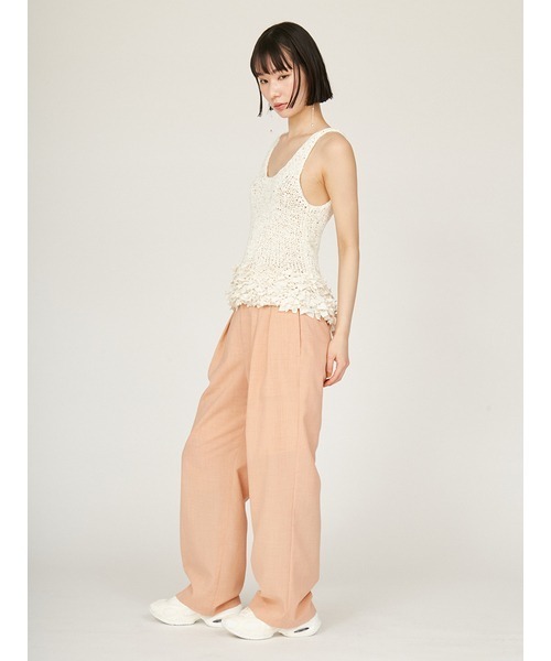 emmi(エミ)の「セミシアー2タックパンツ(その他パンツ・レディース・コーラルピンク/ブラウン/ブラック・0/1)」の19枚目の写真