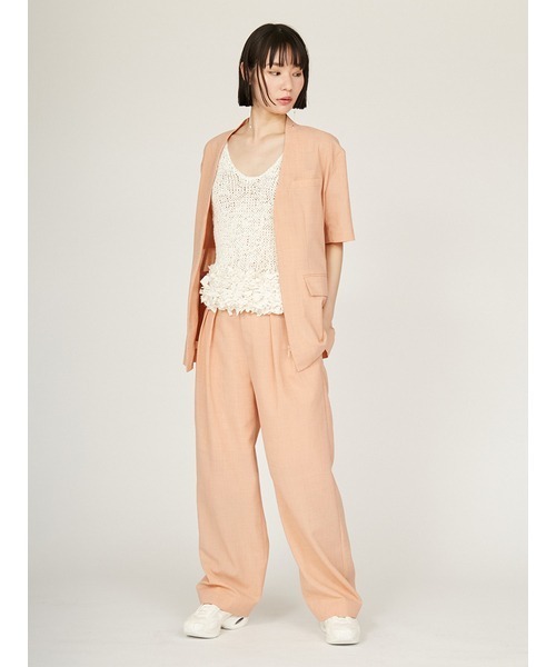 emmi(エミ)の「セミシアー2タックパンツ(その他パンツ・レディース・コーラルピンク/ブラウン/ブラック・0/1)」の20枚目の写真