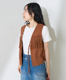 カットフリンジベスト