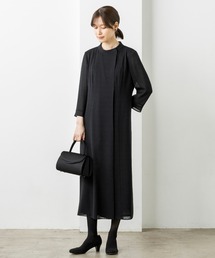form forma（フォルムフォルマ）の「【喪服・礼服】絽ランダムボーダー/ブラックフォーマルワンピース（ワンピース）」