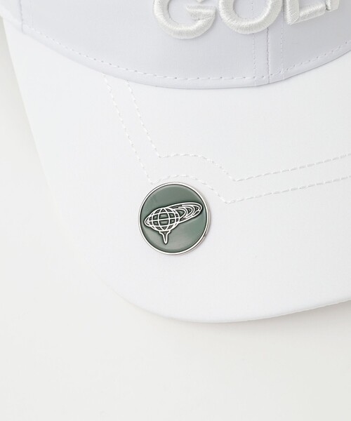 BEAMS GOLF（ビームスゴルフ）の「〈MEN〉ツアー タフタ キャップ（キャップ・メンズ・ホワイト/ネイビー/ダークグリーン・ONE SIZE）」の11枚目の写真