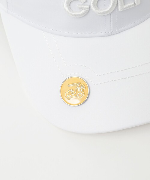 BEAMS GOLF（ビームスゴルフ）の「〈MEN〉ツアー タフタ キャップ（キャップ・メンズ・ホワイト/ネイビー/ダークグリーン・ONE SIZE）」の10枚目の写真