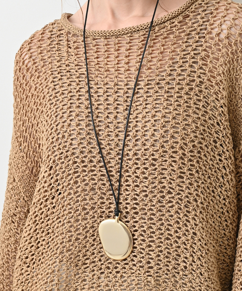 JAMIRAY(ジャミレイ)の「JAMIRAY/ジャミレイ BEAN MOTIF コード ネックレス 244-270101(ネックレス・レディース・ゴールド・FREE)」の3枚目の写真