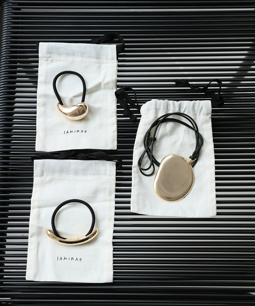 JAMIRAY(ジャミレイ)の「JAMIRAY/ジャミレイ BEAN MOTIF コード ネックレス 244-270101(ネックレス・レディース・ゴールド・FREE)」の5枚目の写真