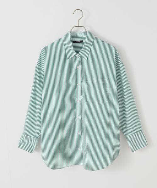 JOURNAL STANDARD（ジャーナルスタンダード）の「APESCO TCタイプライターシャツ（シャツ/ブラウス・レディース・ホワイト/グリーン/サックスブルー・FREE）」の3枚目の写真