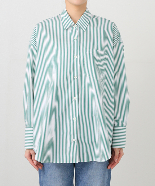 JOURNAL STANDARD（ジャーナルスタンダード）の「APESCO TCタイプライターシャツ（シャツ/ブラウス・レディース・ホワイト/グリーン/サックスブルー・FREE）」の17枚目の写真