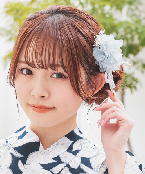 大特価!! セール】浴衣髪飾り（リボンセット）（和装小物）｜Honeys 着物・浴衣