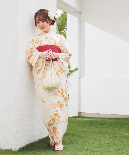 Honeys(ハニーズ)の「浴衣髪飾り(リボンセット)(和装小物・レディース・アイボリー/サックスブルー系・FREE)」の10枚目の写真